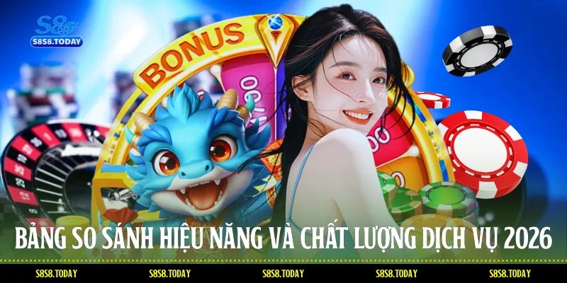 Bảng so sánh hiệu năng và chất lượng dịch vụ 2026